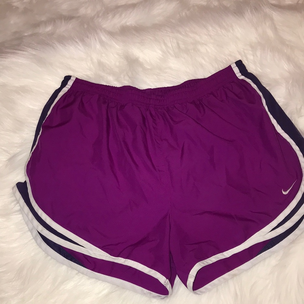 Purple nike shorts